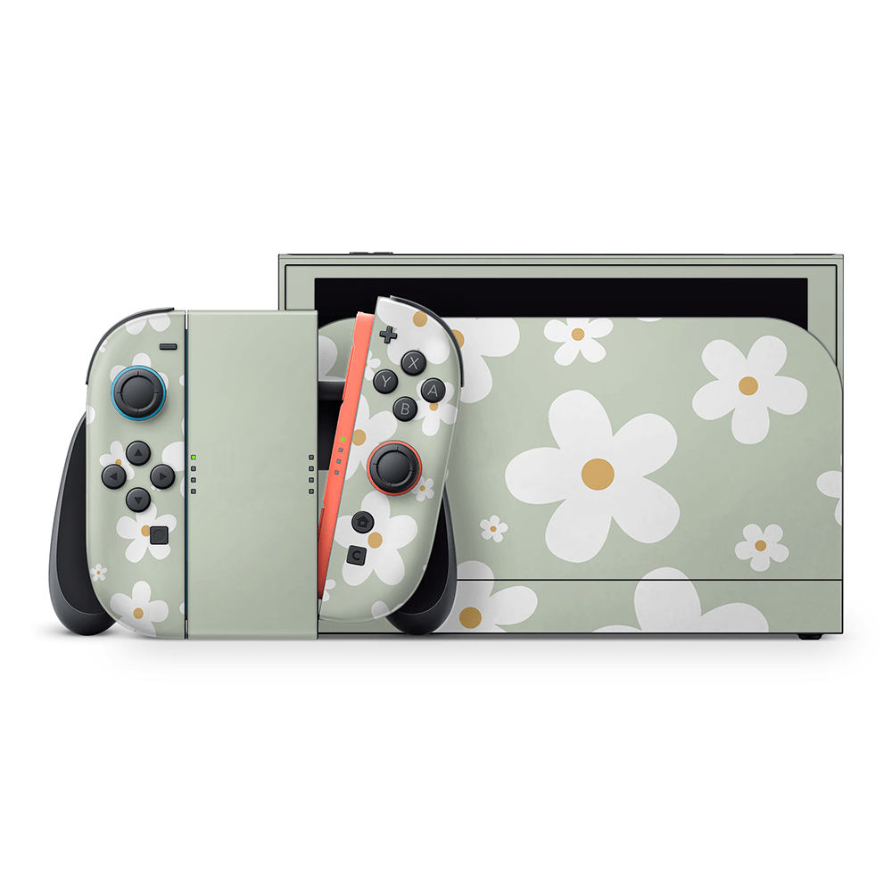 Sage Daisies Nintendo Switch 2 Skin