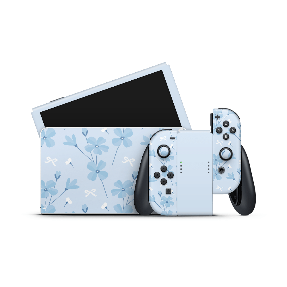 Forget Me Not Nintendo Switch OLED Skin