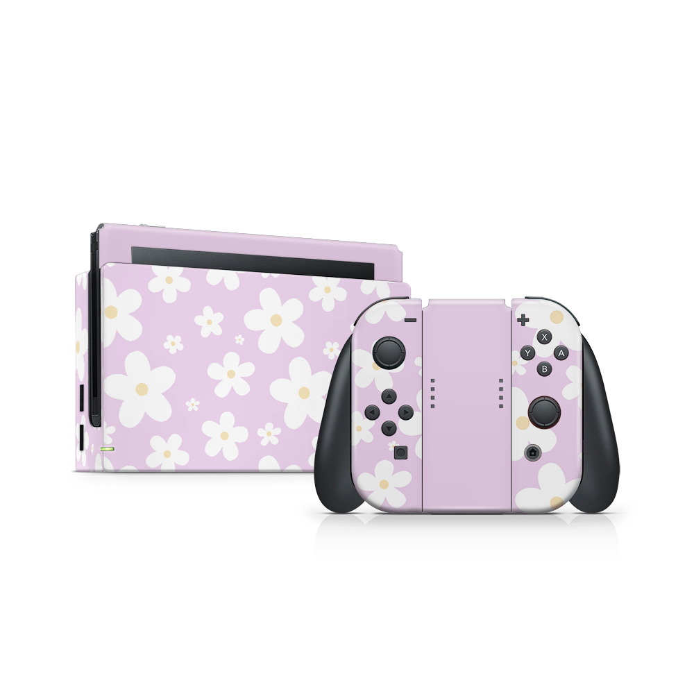 Aster Daisy Nintendo Switch Skin