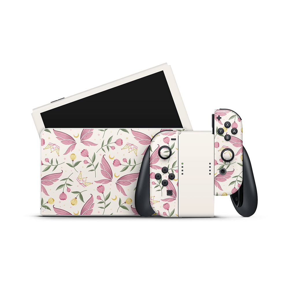 Fairy Roselight Nintendo Switch OLED Skin