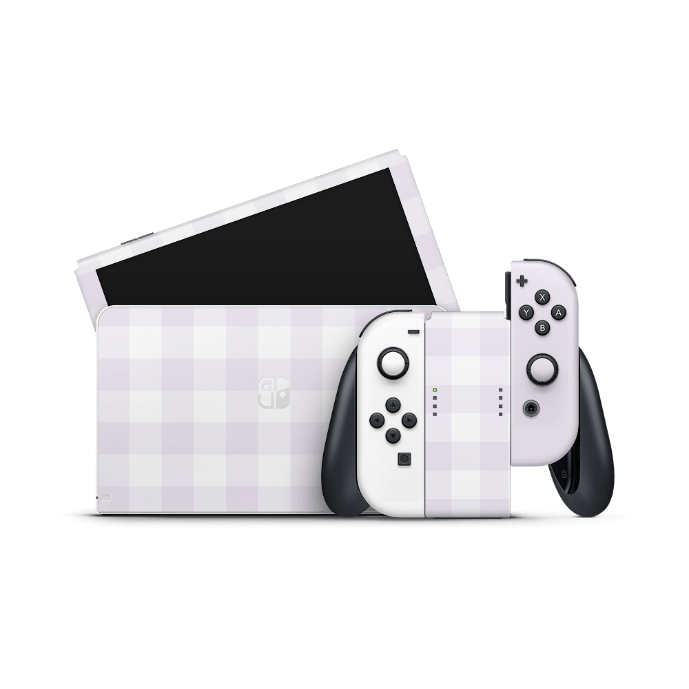 Lavender Blooms Nintendo Switch OLED Skin