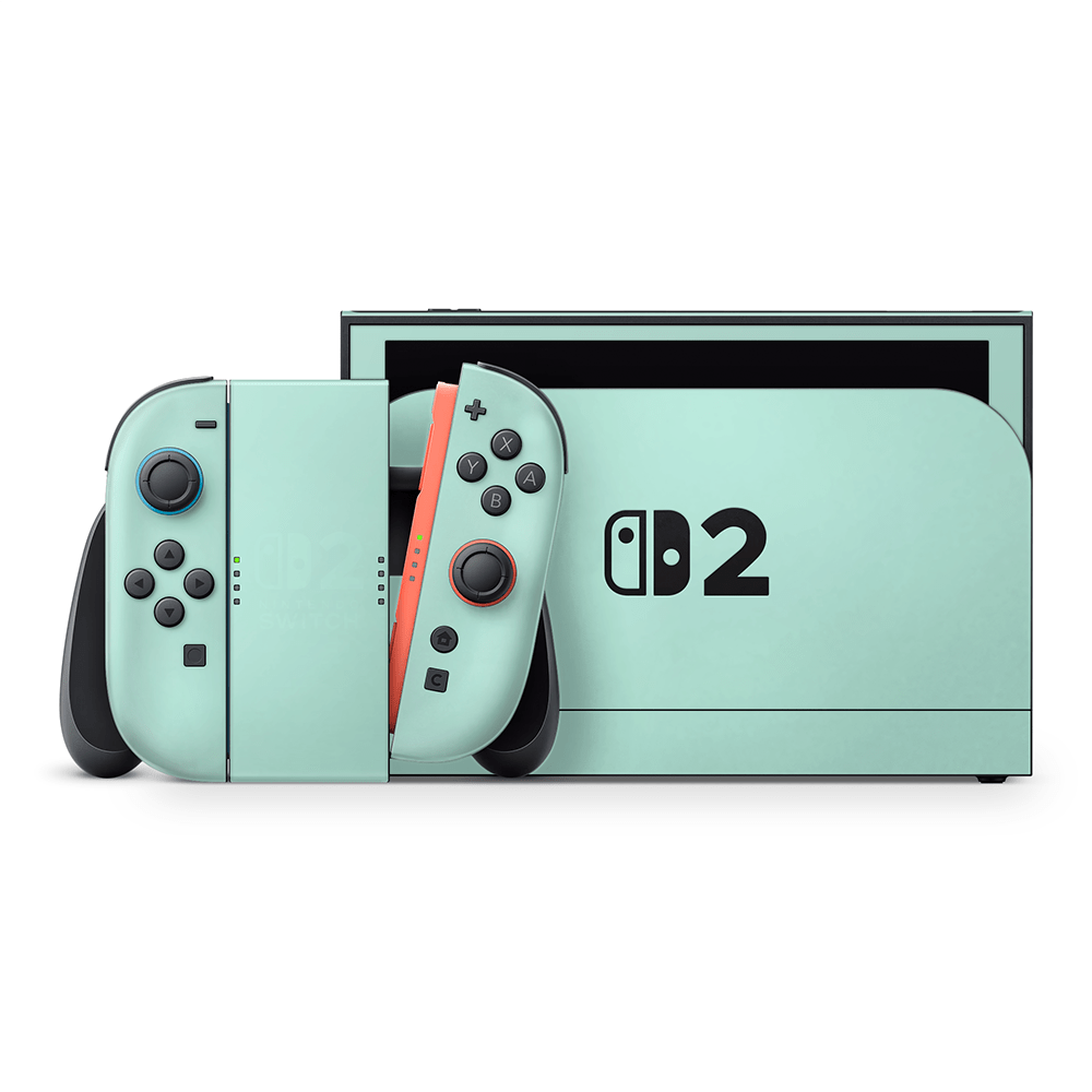Nintendo Switch 本体 ミントグリーン Pastel Mint Nintendo Switch 2 Decal Skin