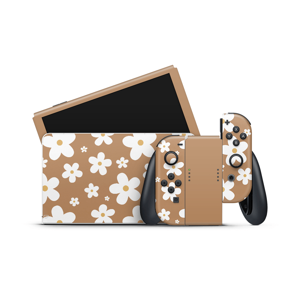 Woodland Daisies Nintendo Switch OLED Skin