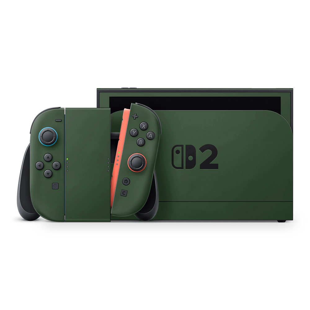 Forest Green Nintendo Switch 2 Decal Skin