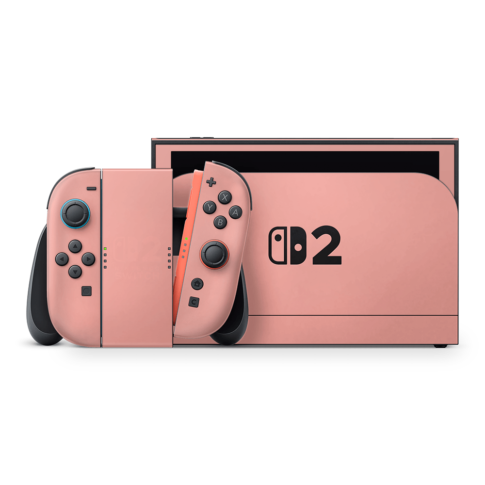 Nintendo Switch コーラル ニンテンドースイッチ Summertime Coral Nintendo Switch 2 Decal Skin