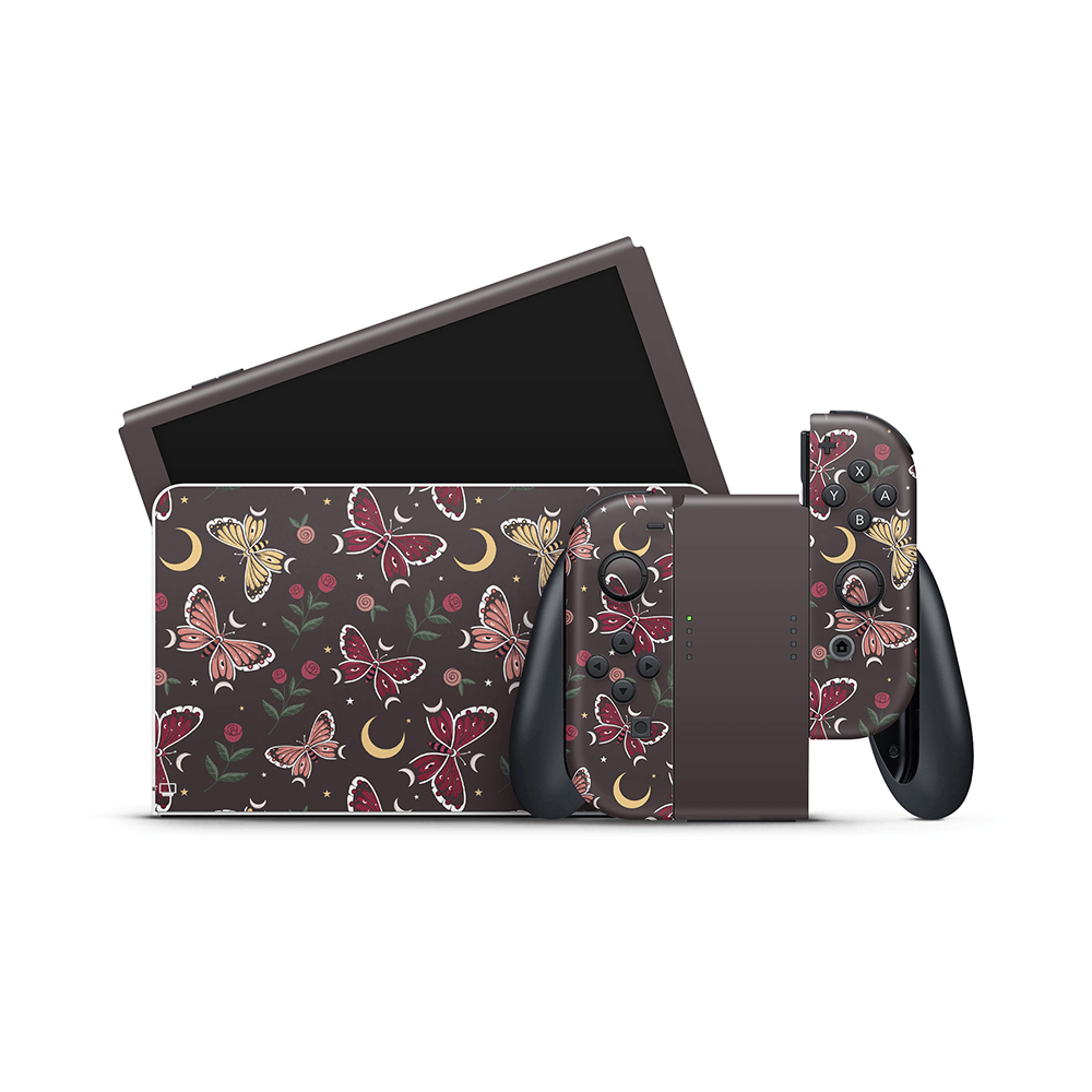 Moon Moths Nintendo Switch OLED Skin