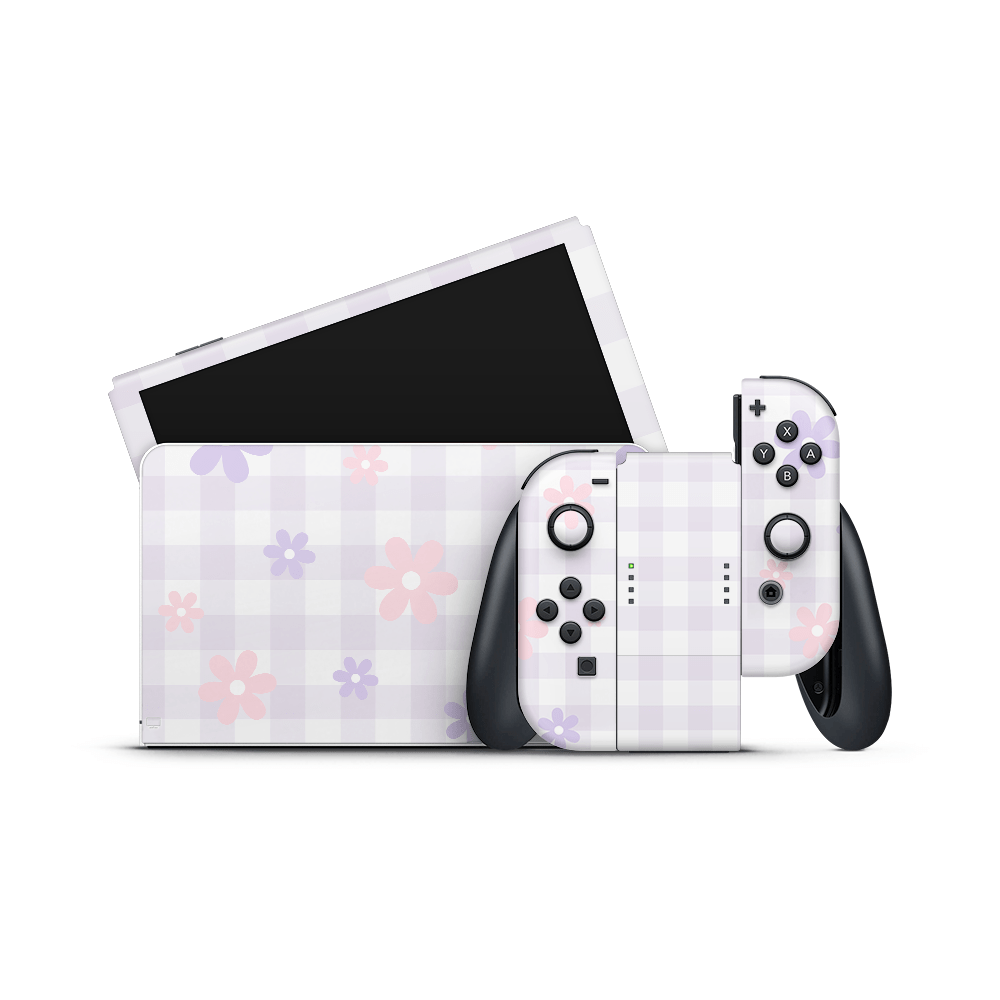 Soft Meadows Nintendo Switch OLED Skin
