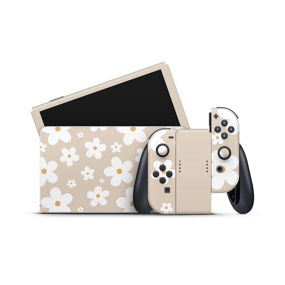 Simply Daisy Nintendo Switch OLED Skin