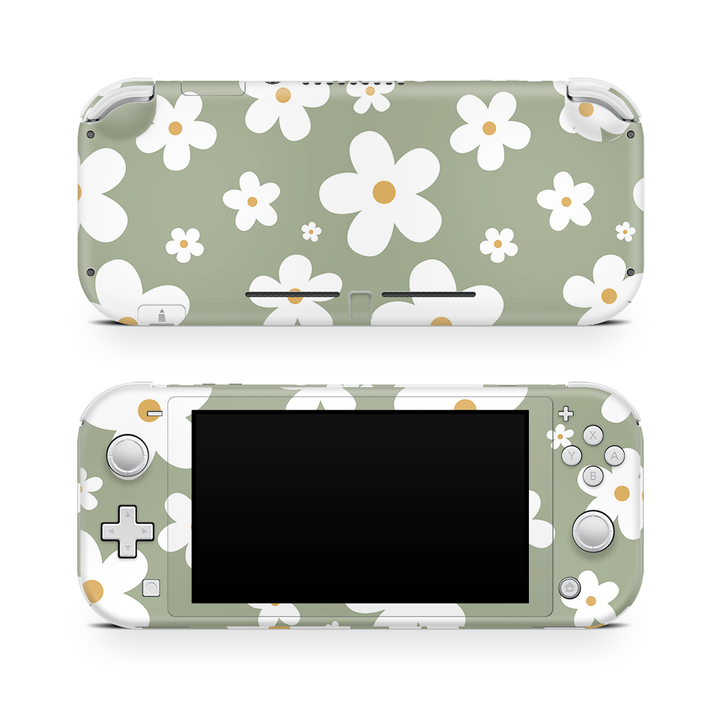 Verdant Daisies Nintendo Switch Lite Skin