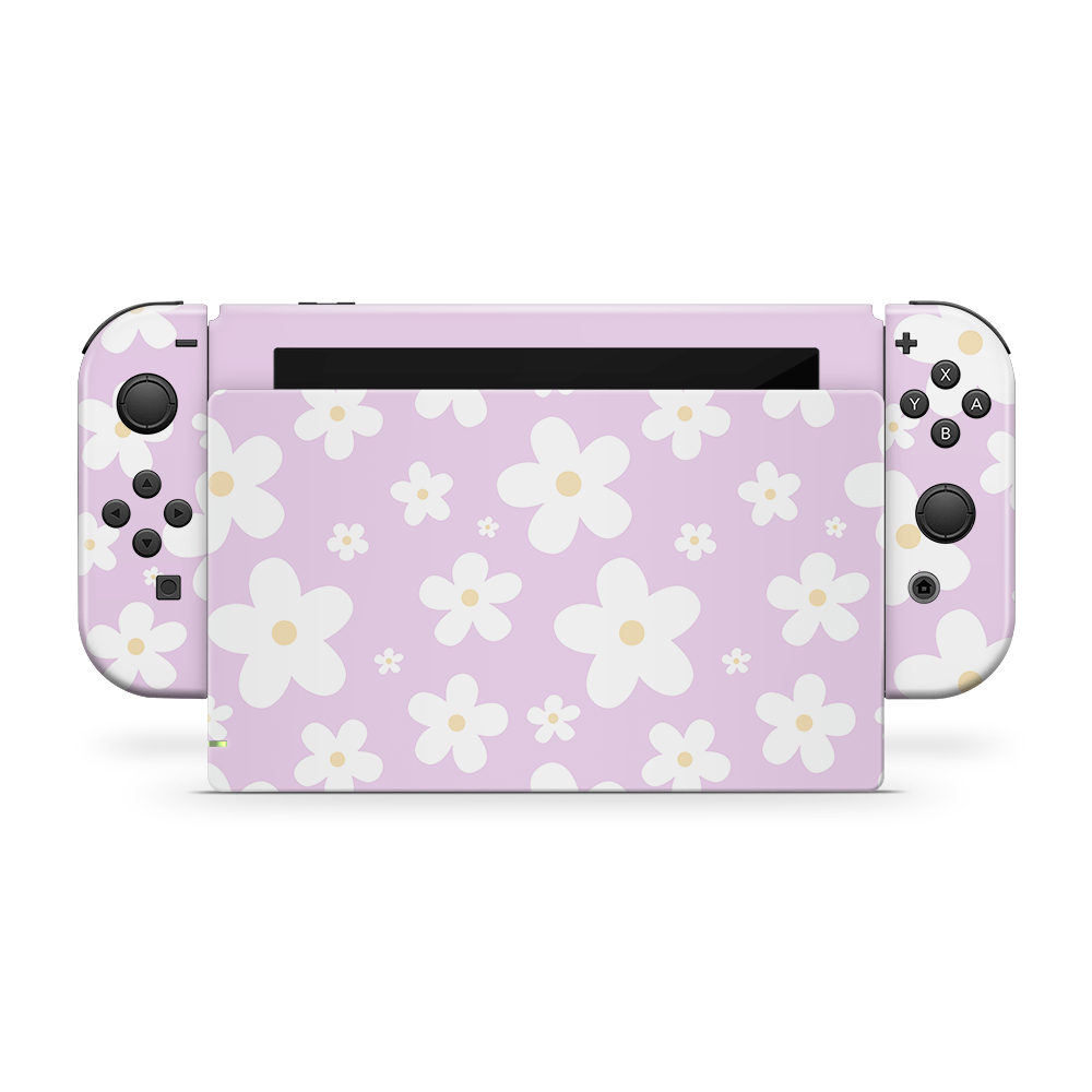 Aster Daisy Nintendo Switch Skin