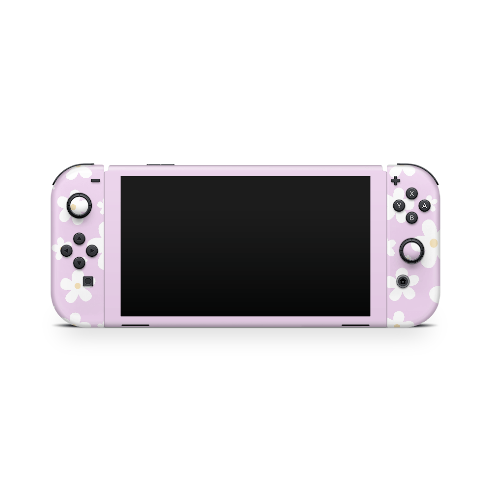 Aster Daisy Nintendo Switch OLED Skin