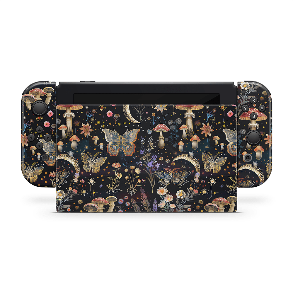 Sparkling Mushies Nintendo Switch Skin