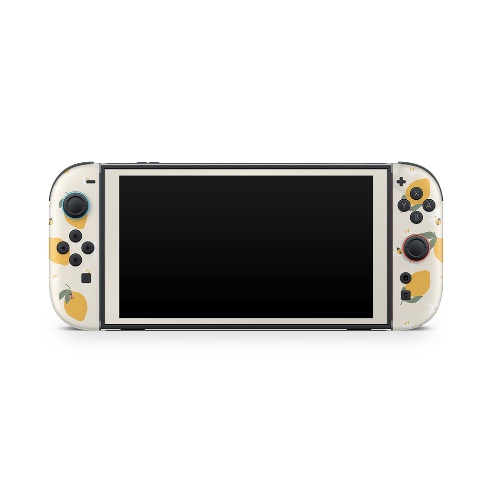 Zesty Lemons Beige Nintendo Switch 2 Skin