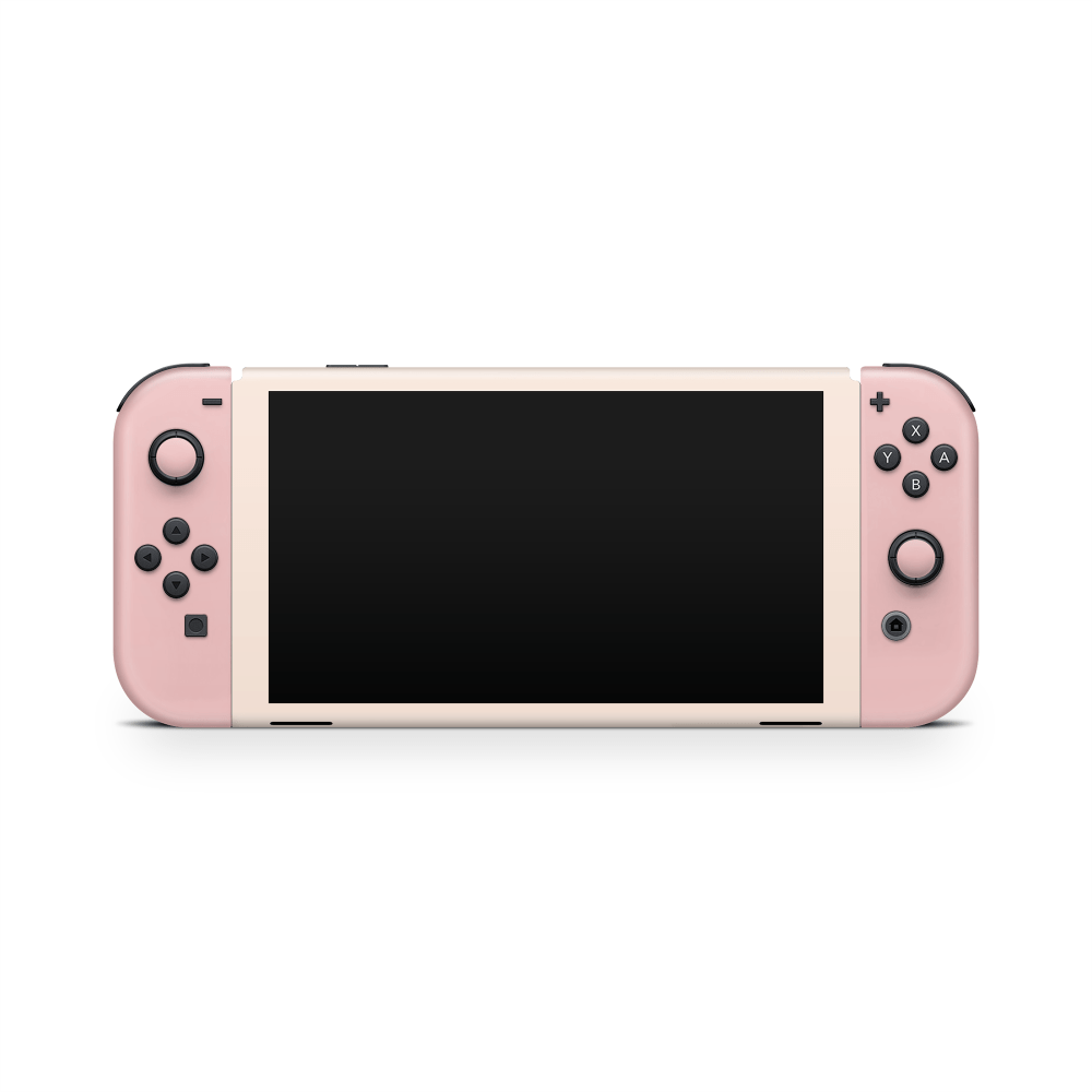 Strawberry Peach Soda Nintendo Switch OLED Skin