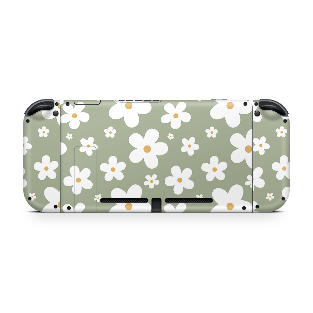 Verdant Daisies Nintendo Switch Skin