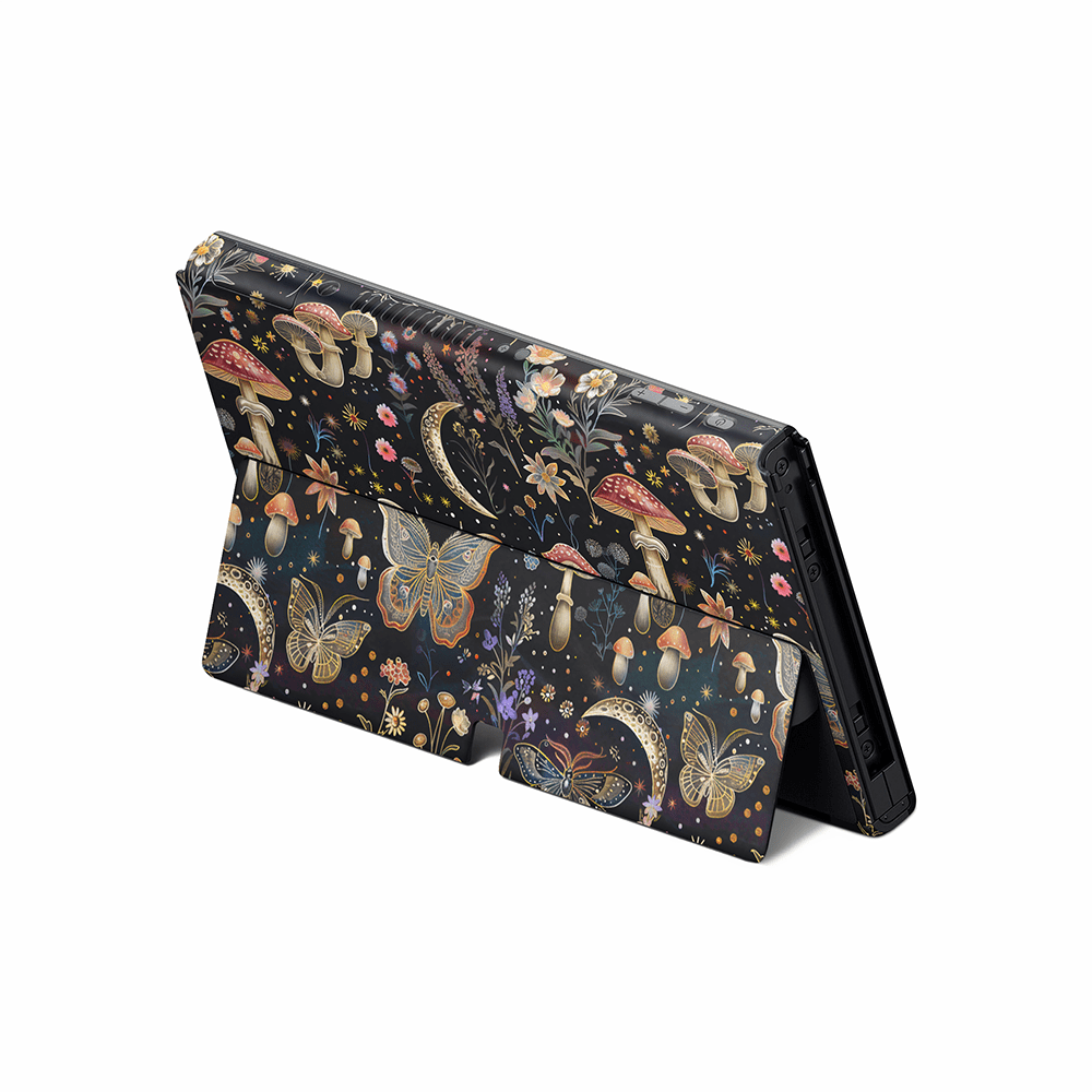 Sparkling Mushies Nintendo Switch OLED Skin