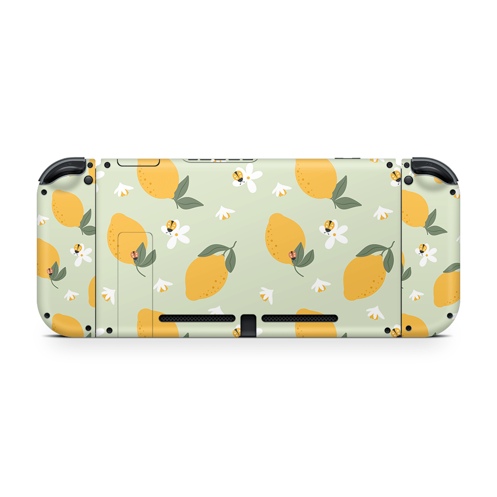 Zesty Lemons Green Nintendo Switch Skin