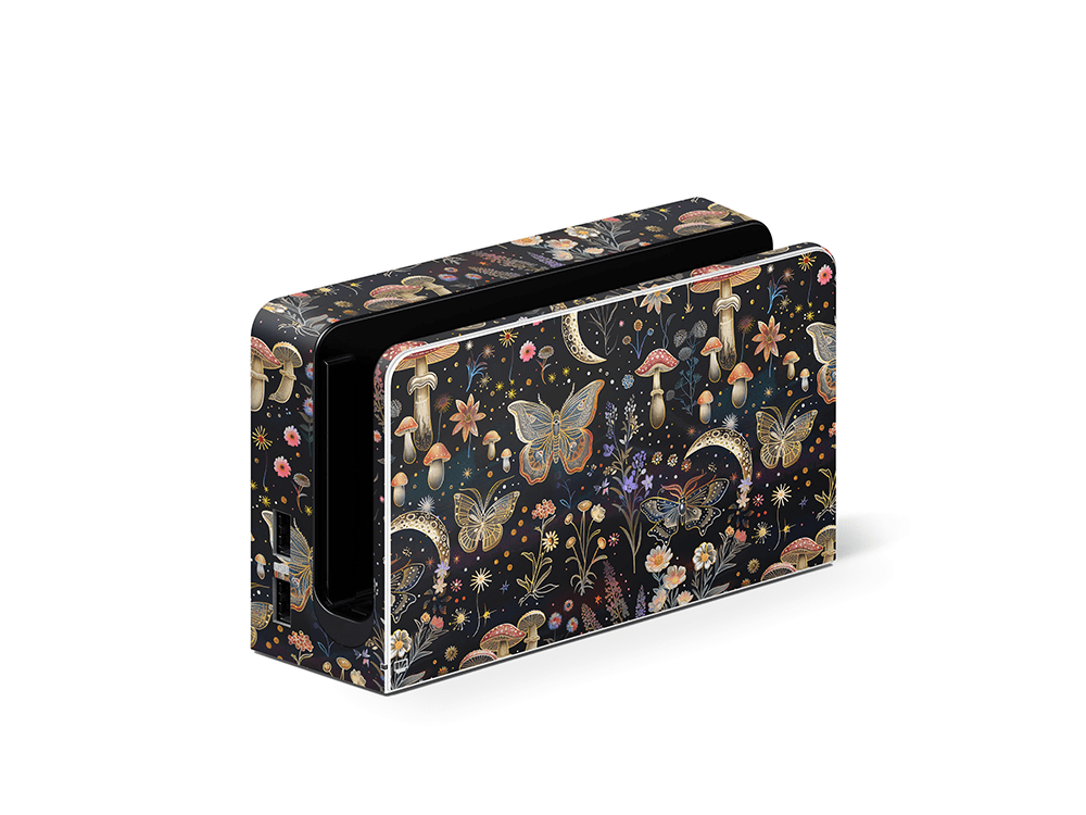 Sparkling Mushies Nintendo Switch OLED Skin