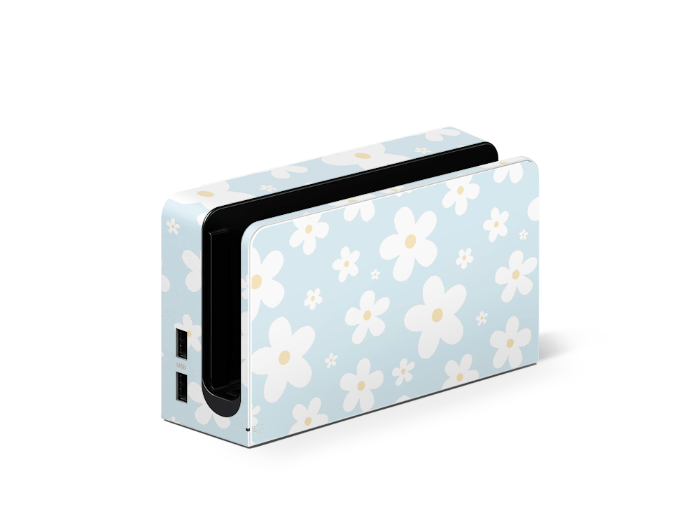 Serene Daisies Nintendo Switch OLED Skin