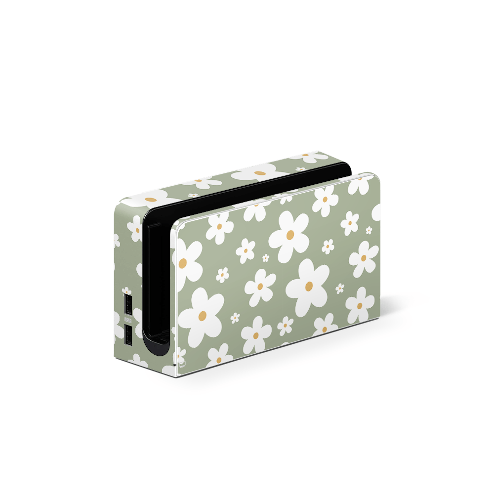 Verdant Daisies Nintendo Switch OLED Skin