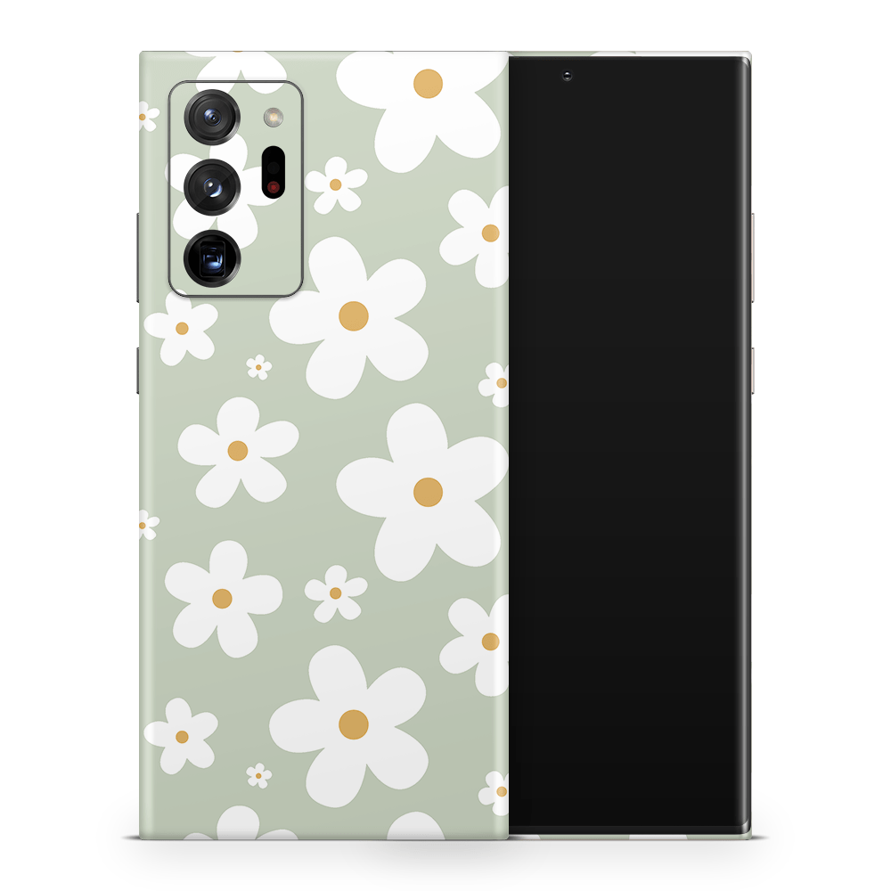 Sage Daisies Samsung Galaxy Note Skins