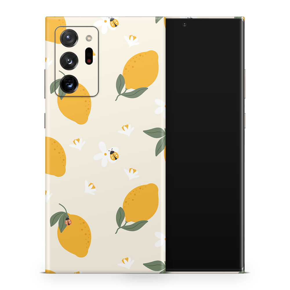 Zesty Lemons Beige Samsung Galaxy Note Skins