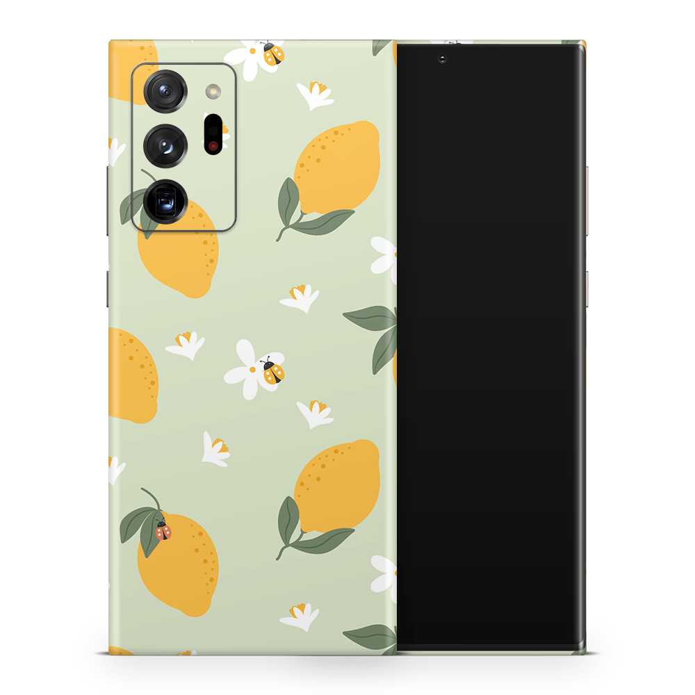 Zesty Lemons Green Samsung Galaxy Note Skins