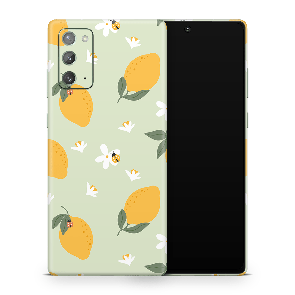 Zesty Lemons Green Samsung Galaxy Note Skins