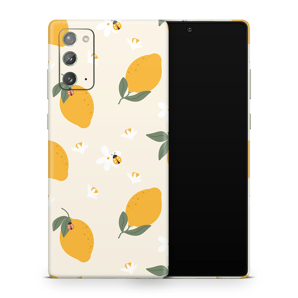 Zesty Lemons Beige Samsung Galaxy Note Skins