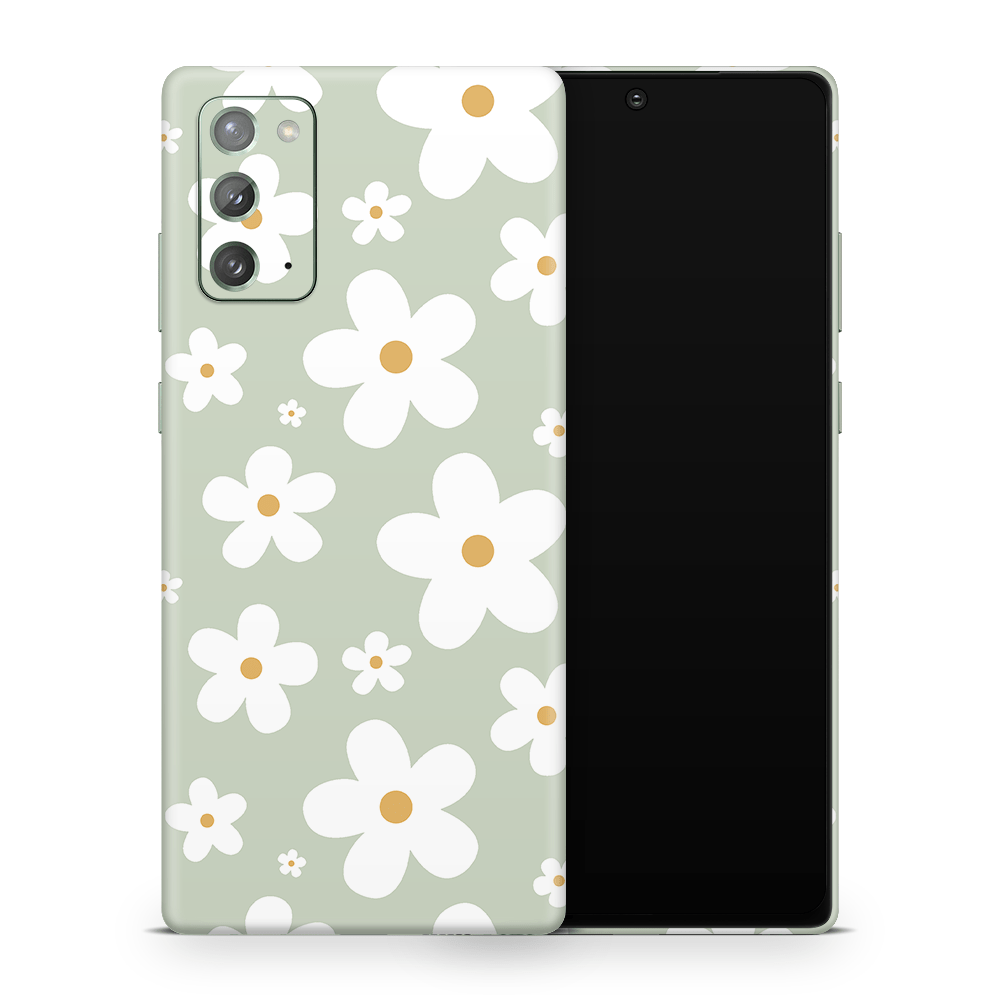 Sage Daisies Samsung Galaxy Note Skins