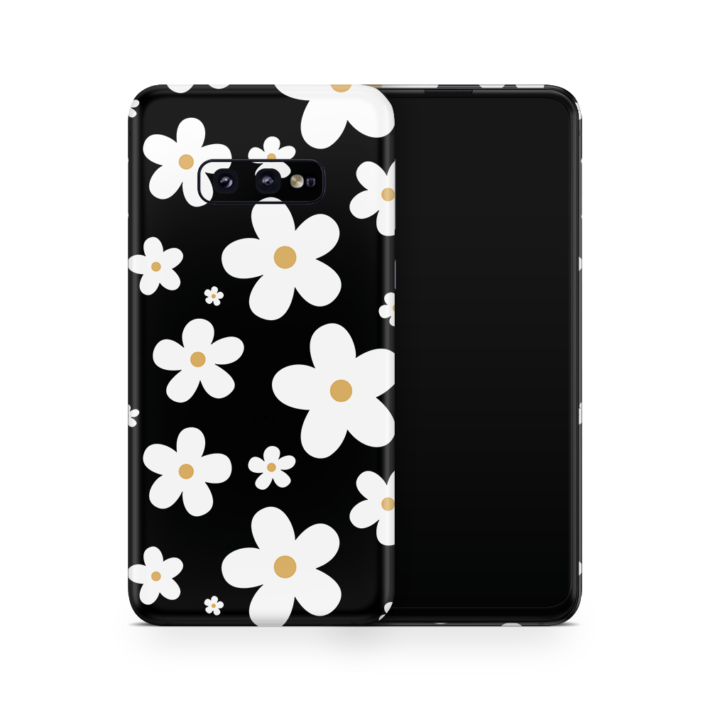Monochrome Daisy Samsung Galaxy S Skins