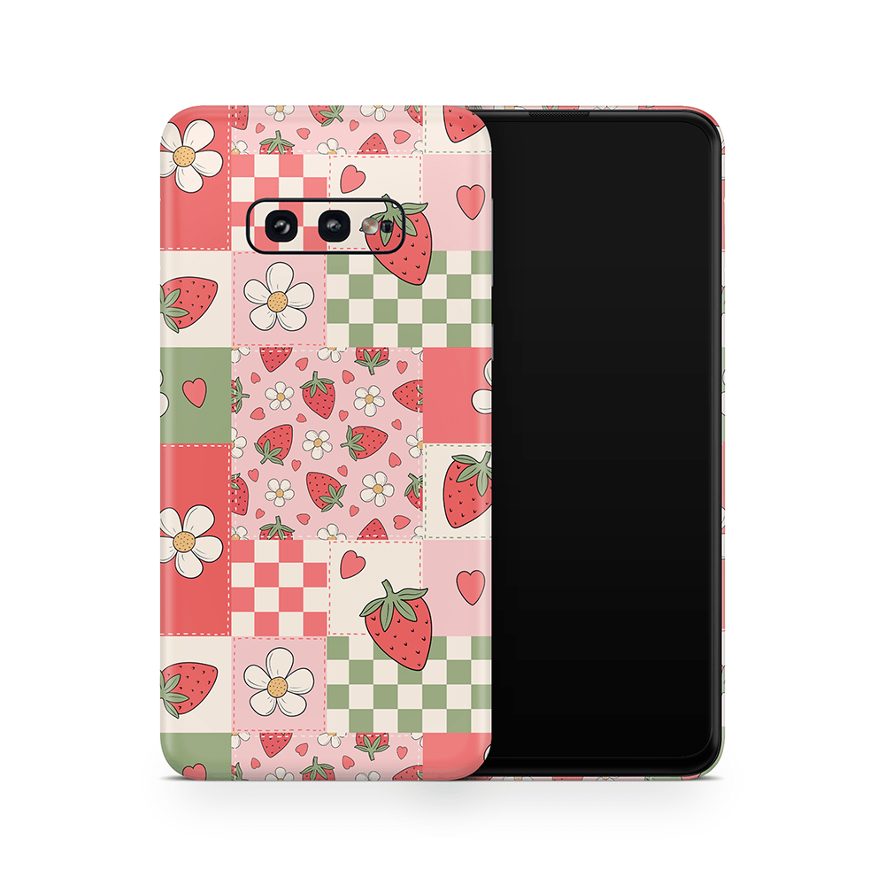 Strawberry Patchwork Samsung Galaxy S Skins