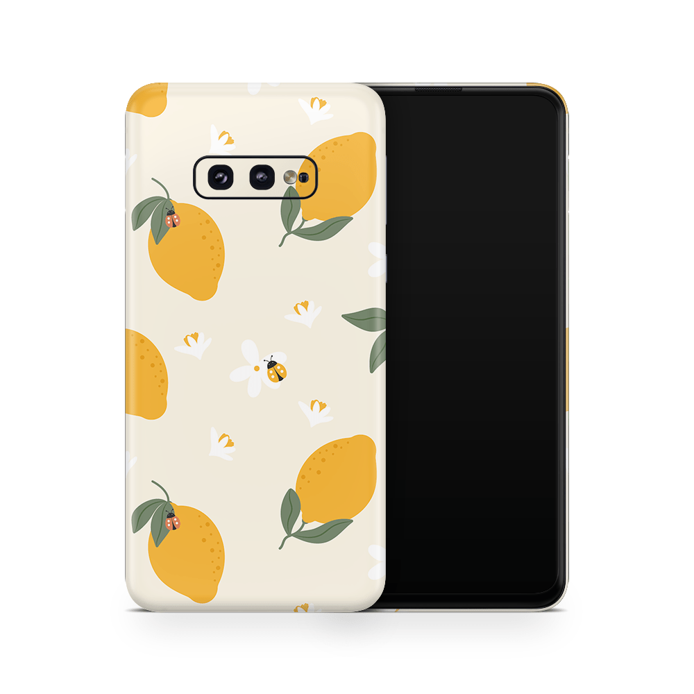 Zesty Lemons Beige Samsung Galaxy S Skins