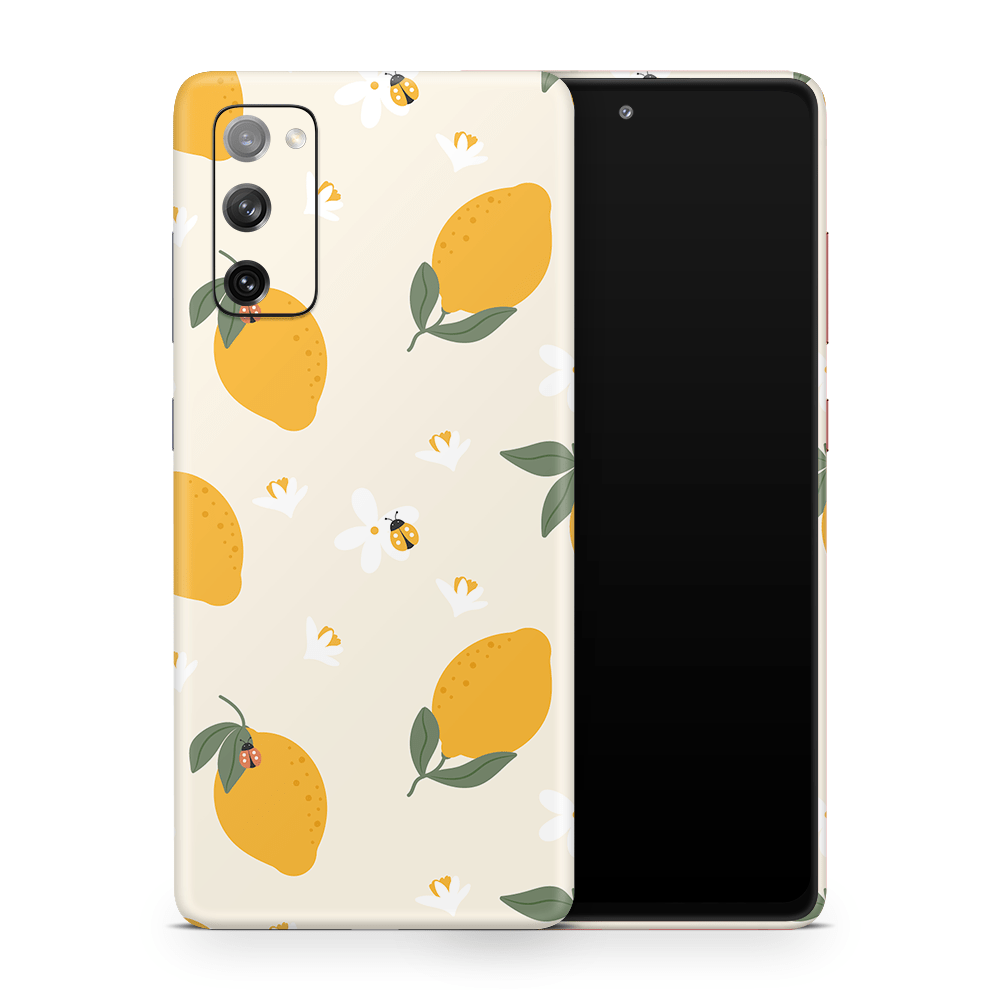 Zesty Lemons Beige Samsung Galaxy S Skins