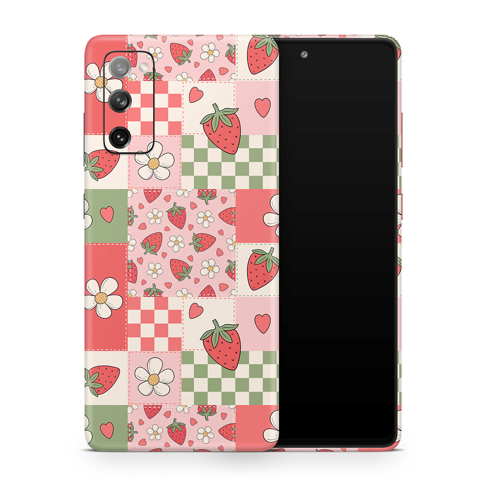 Strawberry Patchwork Samsung Galaxy S Skins
