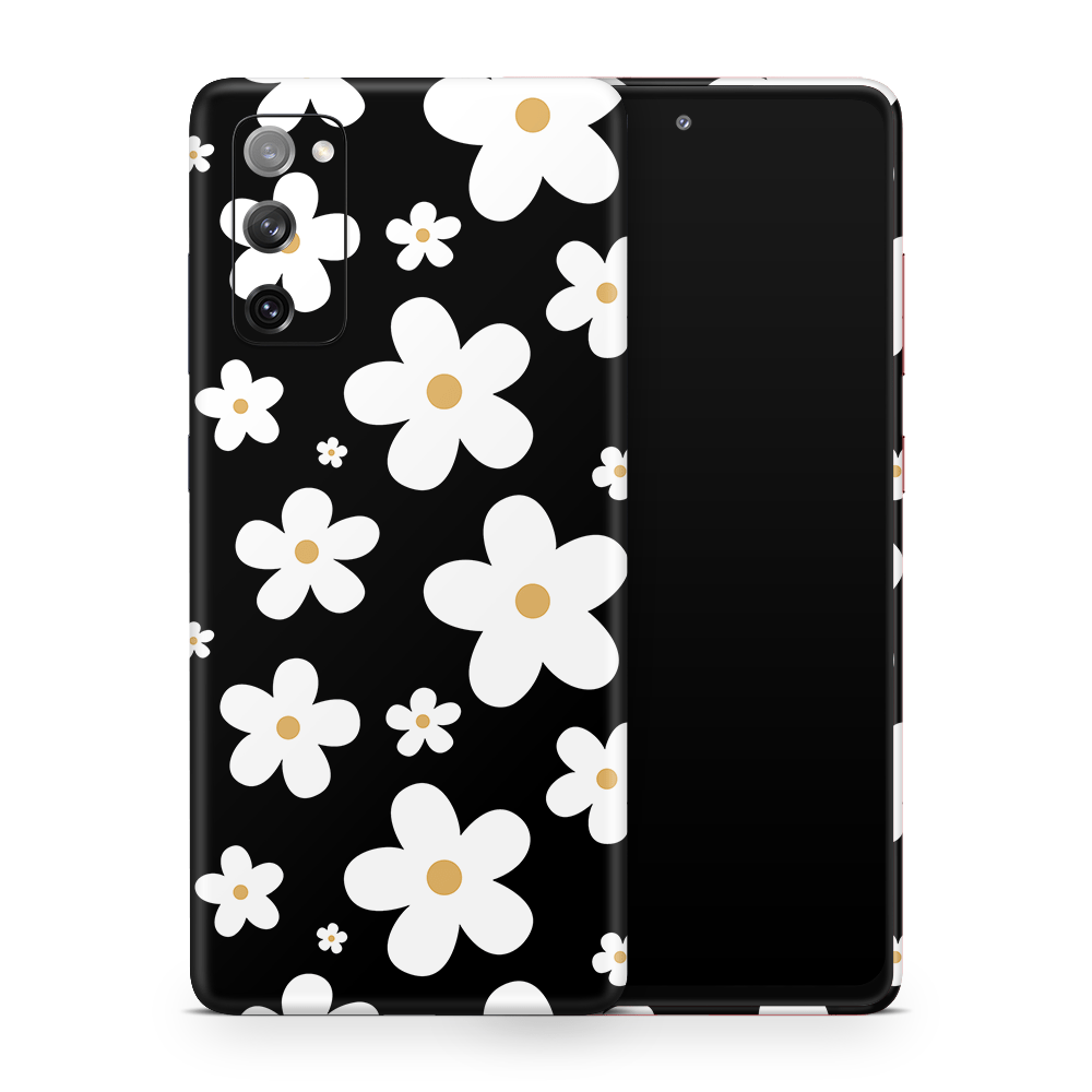 Monochrome Daisy Samsung Galaxy S Skins
