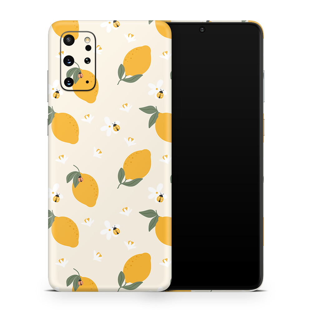 Zesty Lemons Beige Samsung Galaxy S Skins