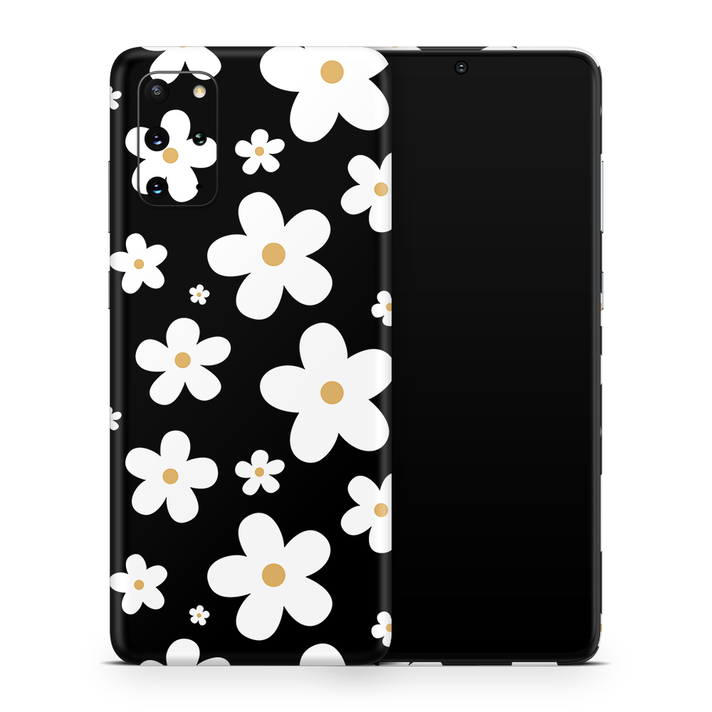 Monochrome Daisy Samsung Galaxy S Skins