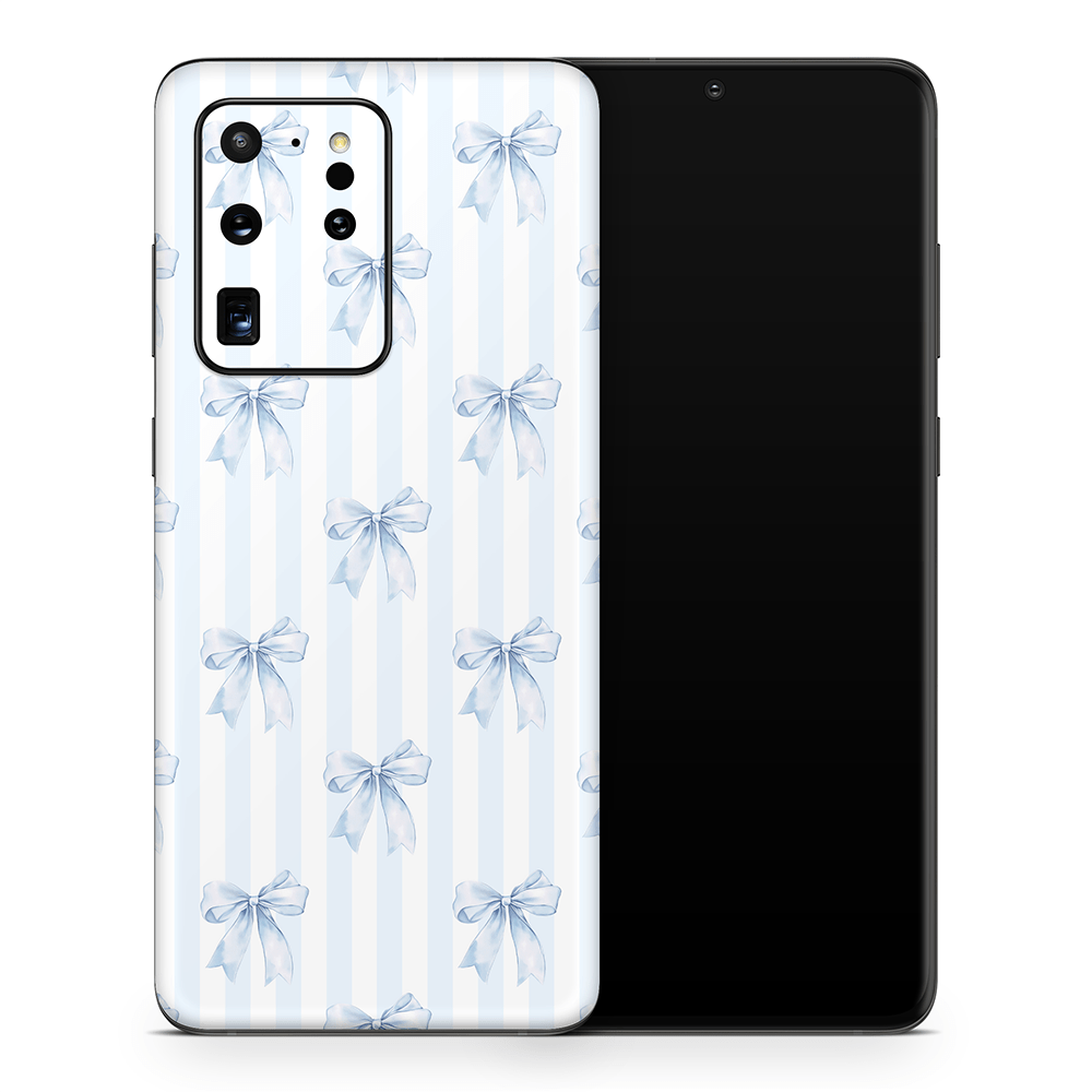 Sky Blue Bows Samsung Galaxy S Skins