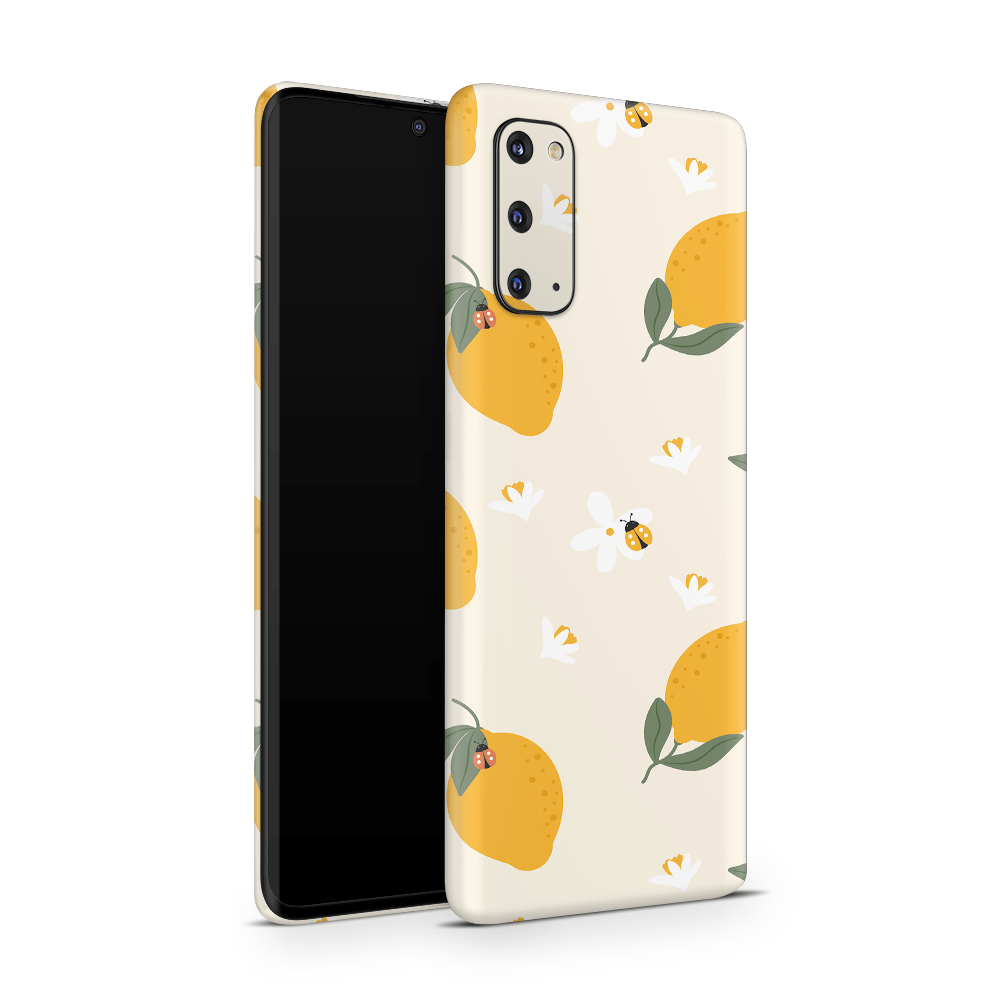 Zesty Lemons Beige Samsung Galaxy S Skins