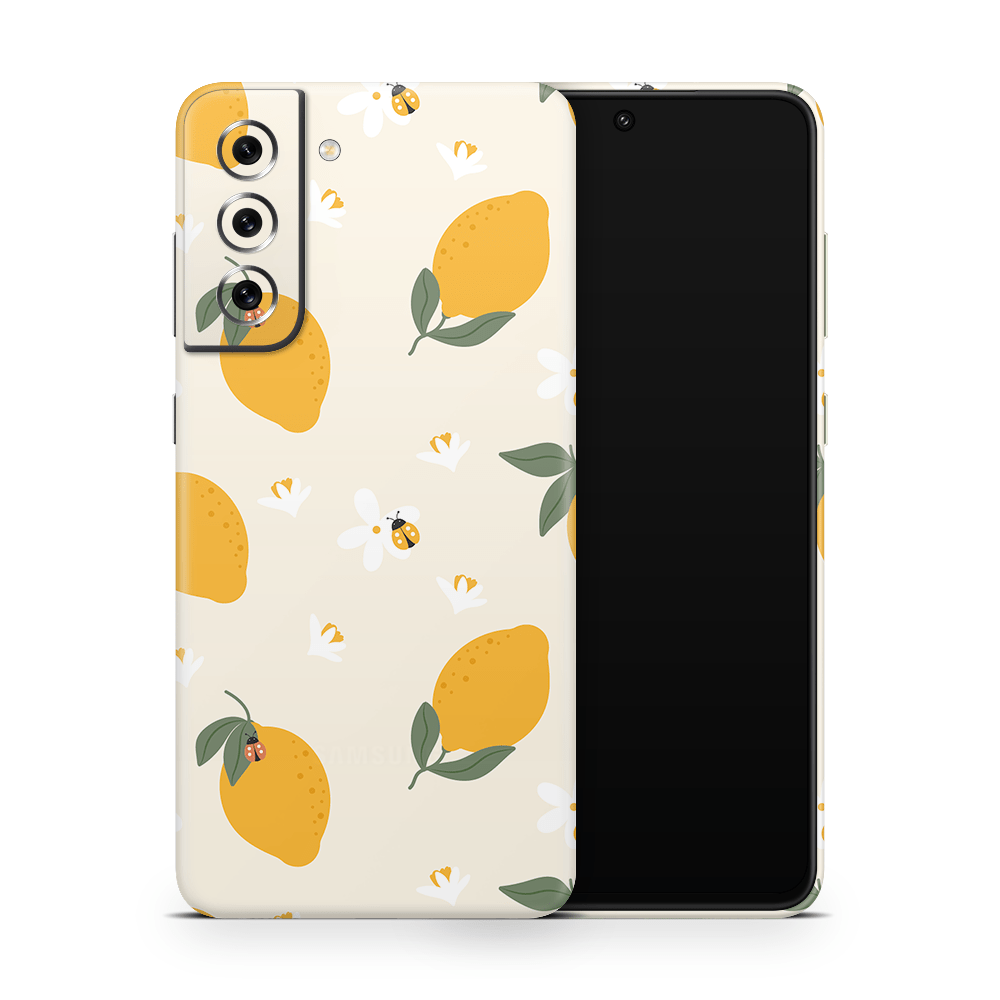 Zesty Lemons Beige Samsung Galaxy S Skins