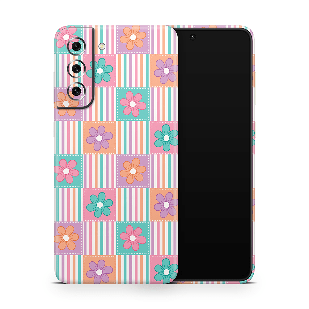 Daisy Patchwork Samsung Galaxy S Skins