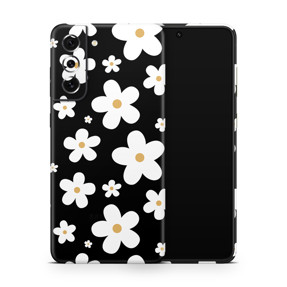 Monochrome Daisy Samsung Galaxy S Skins