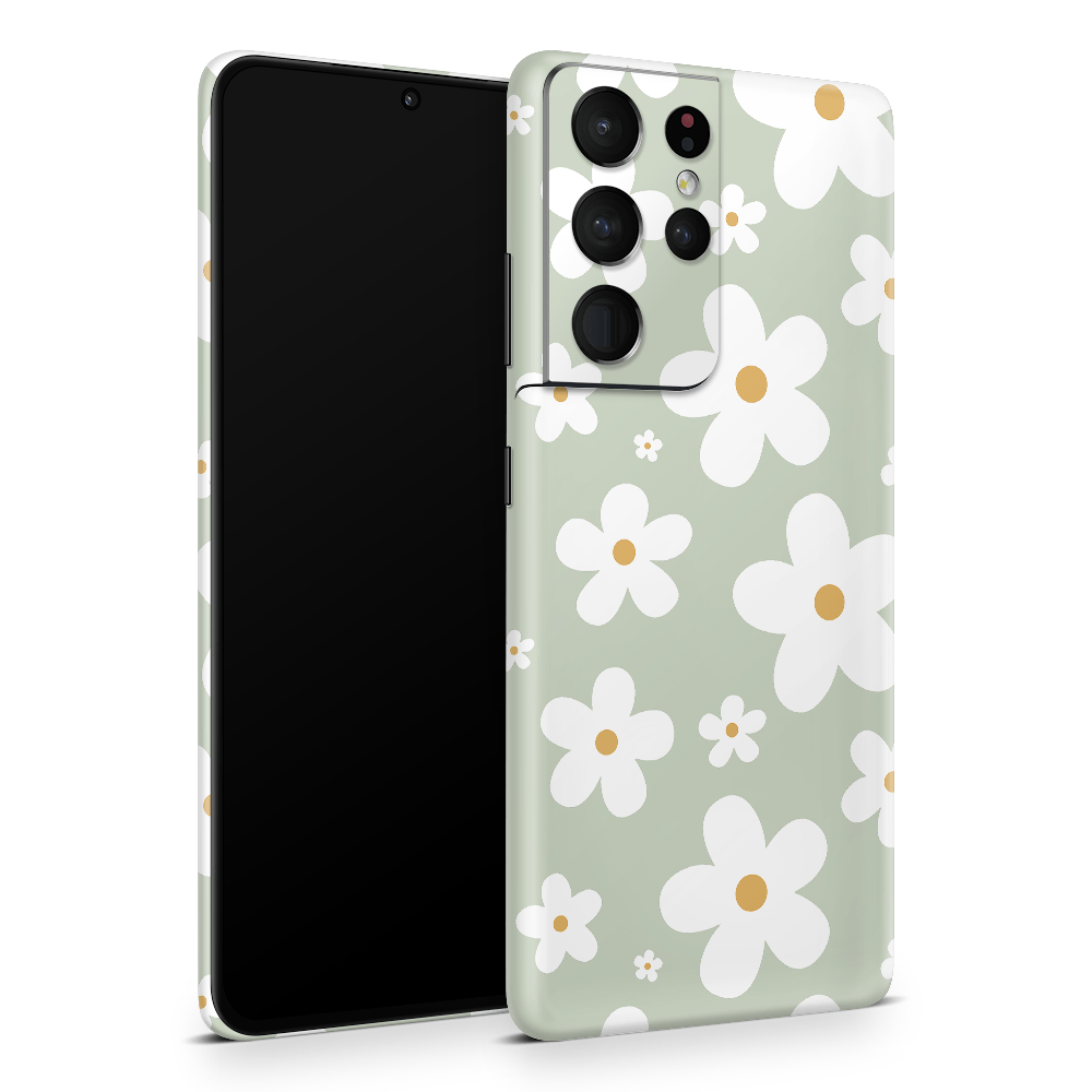 Sage Daisies Samsung Galaxy S Skins