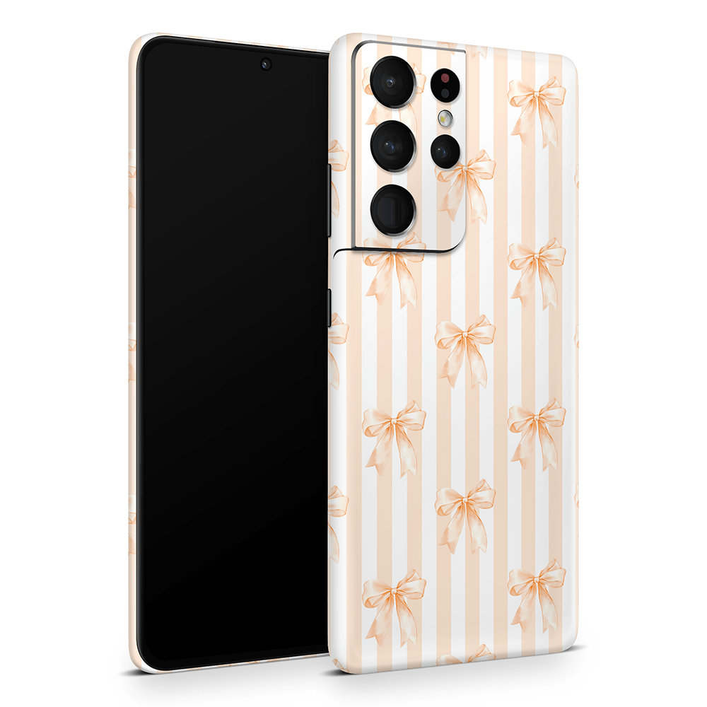 Apricot Bows Samsung Galaxy S Skins