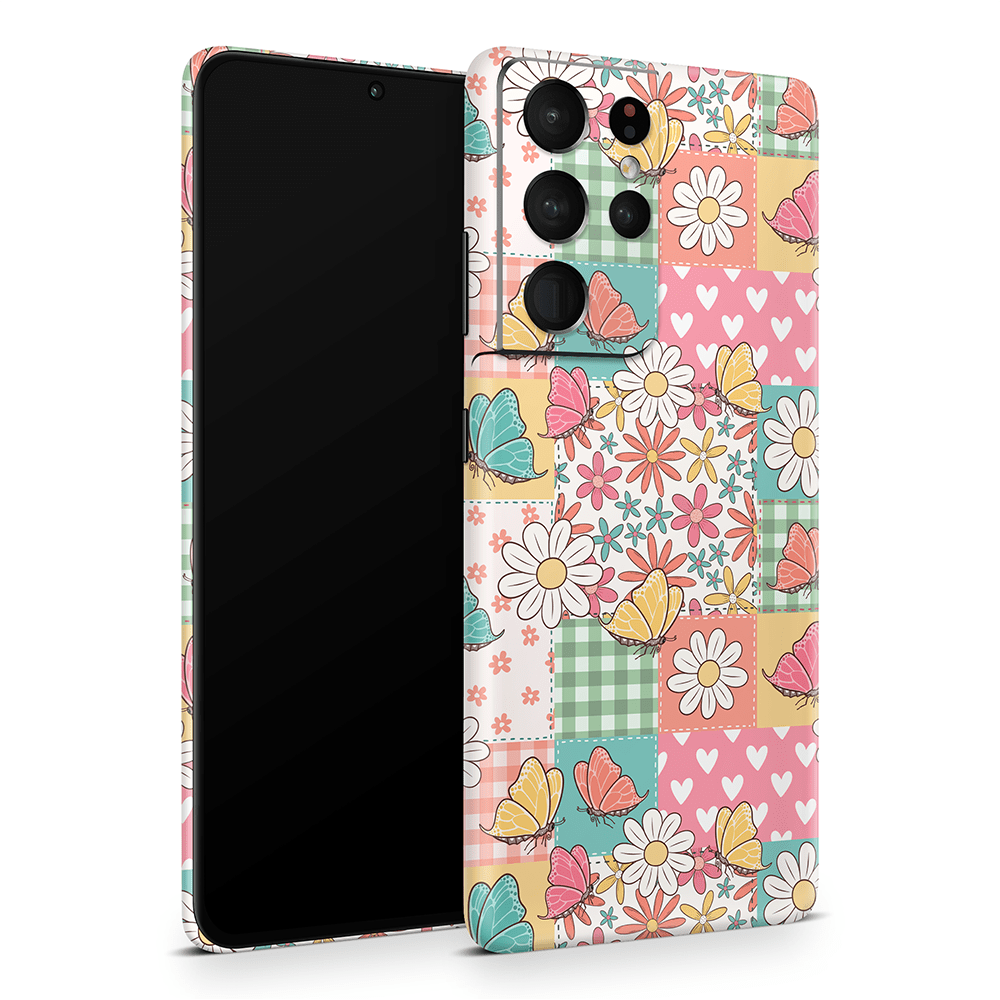 Butterfly Patchwork Samsung Galaxy S Skins