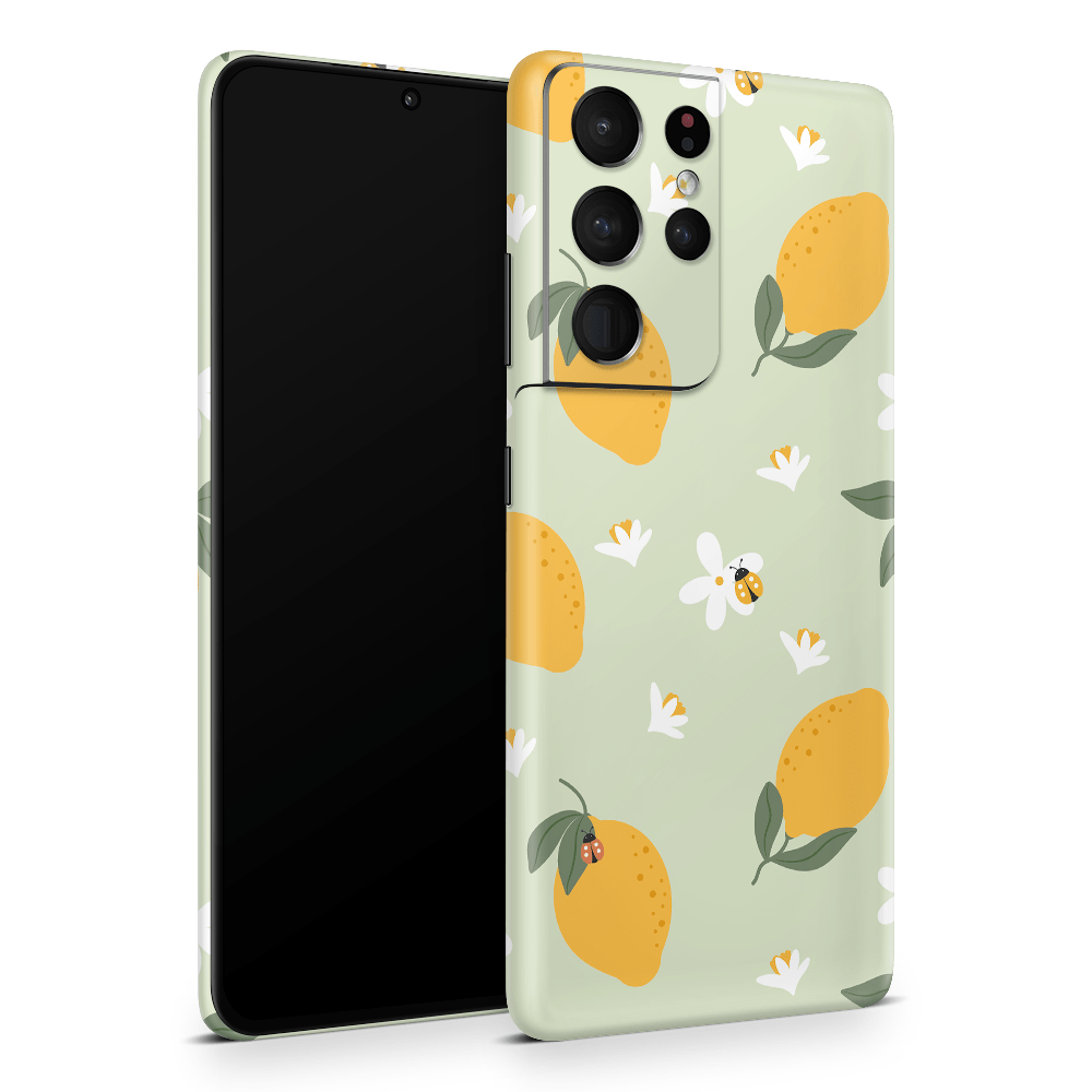 Zesty Lemons Green Samsung Galaxy S Skins