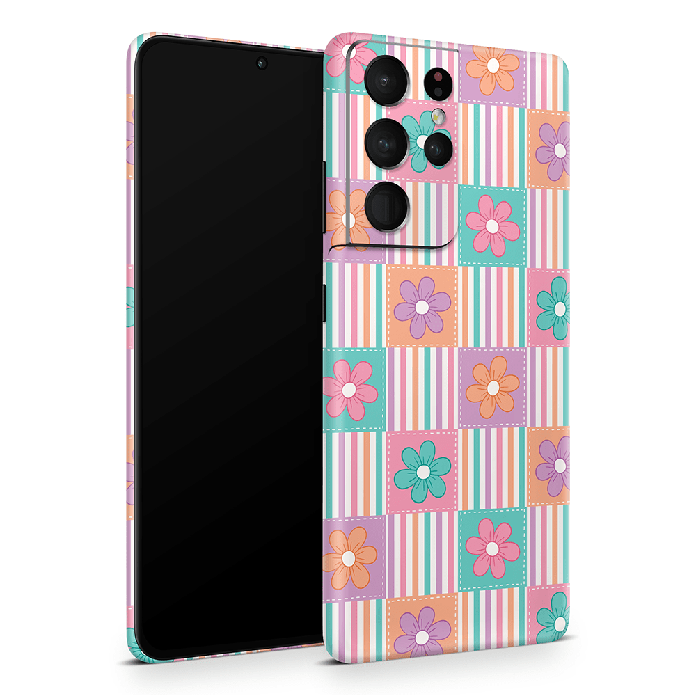 Daisy Patchwork Samsung Galaxy S Skins