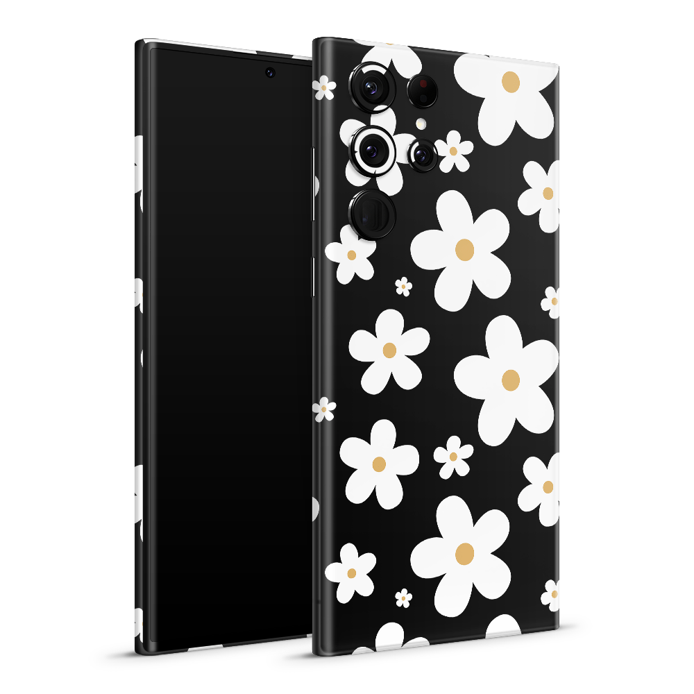 Monochrome Daisy Samsung Galaxy S Skins