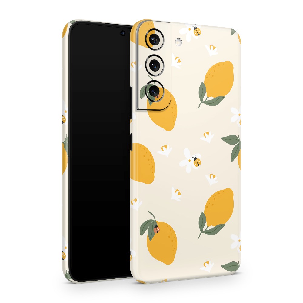 Zesty Lemons Beige Samsung Galaxy S Skins